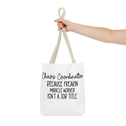 Funny Chaos Coordinator Tote Bag - Perfect for Moms