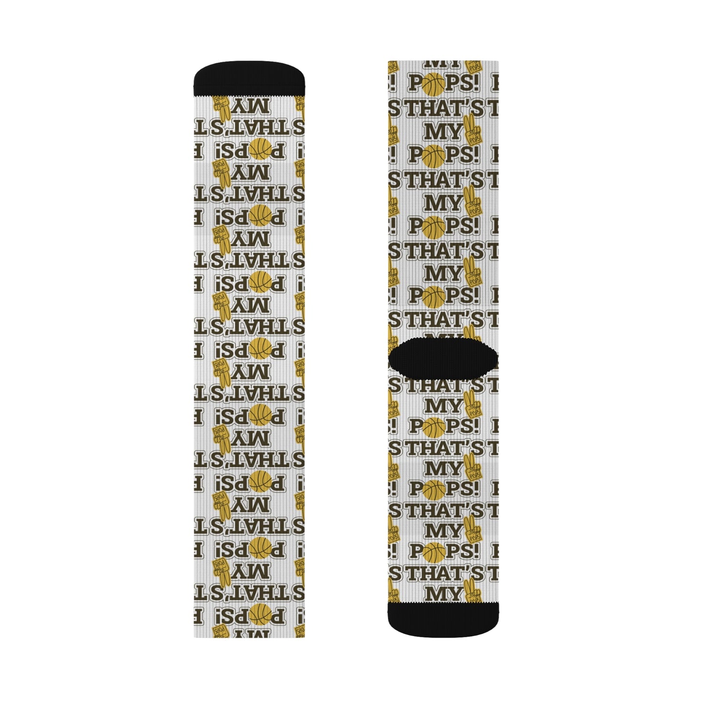 Funny Sublimation Socks - "That's My Pops" Gifts for Dads