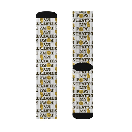 Funny Sublimation Socks - "That's My Pops" Gifts for Dads
