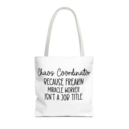 Funny Chaos Coordinator Tote Bag - Perfect for Moms