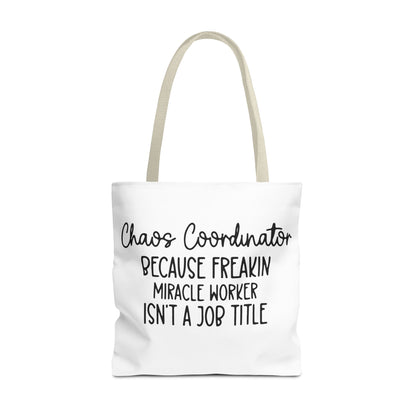 Funny Chaos Coordinator Tote Bag - Perfect for Moms