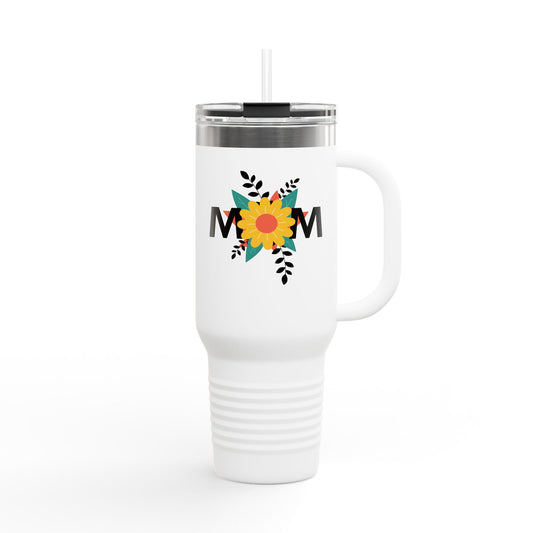 Mom Flower Insulated Travel Mug - 40oz