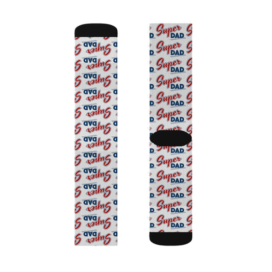 Super Dad Sublimation Socks - Perfect Gift for Father's Day & Casual Wear