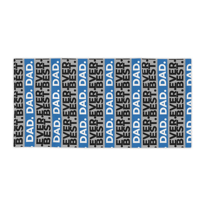 Best Dad Ever Beach Towel - Perfect Father's Day Gift