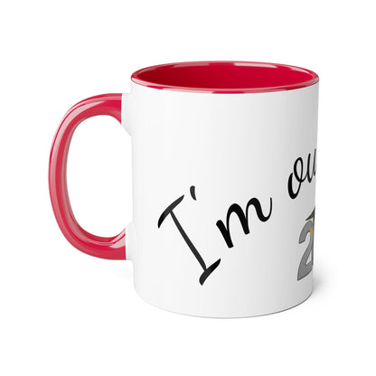 2025 Graduation Accent Mug | I'm Outta Here Coffee Cup