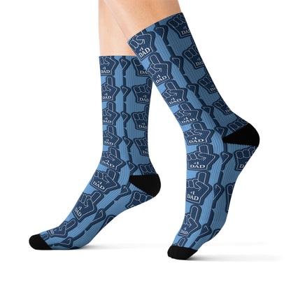 Dad's #1 Fan Sublimation Socks - Perfect Gift for Father's Day & Celebrations